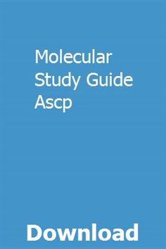 Molecular biology ascp study book